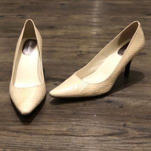 Calvin Klein Faux Snake Heels